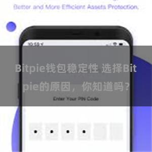 Bitpie钱包稳定性 选择Bitpie的原因，你知道吗？