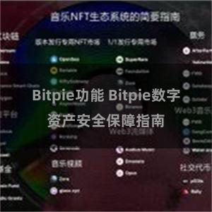 Bitpie功能 Bitpie数字资产安全保障指南