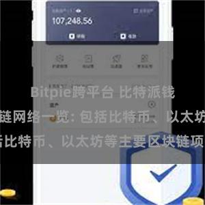 Bitpie跨平台 比特派钱包支持的区块链网络一览: 包括比特币、以太坊等主要区块链项目