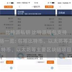 比特派私钥 比特派钱包支持的区块链网络一览: 包括比特币、以太坊等主要区块链项目