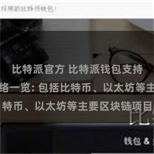 比特派官方 比特派钱包支持的区块链网络一览: 包括比特币、以太坊等主要区块链项目