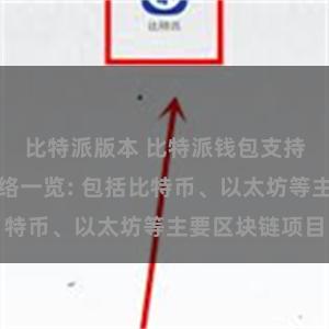 比特派版本 比特派钱包支持的区块链网络一览: 包括比特币、以太坊等主要区块链项目