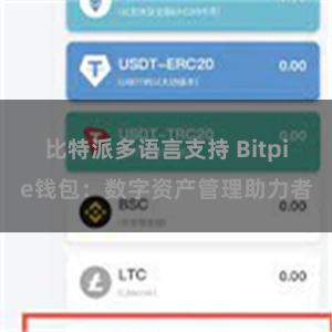 比特派多语言支持 Bitpie钱包：数字资产管理助力者