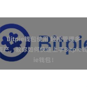 Bitpie钱包使用 轻松管理多链资产，教你如何快速上手Bitpie钱包！