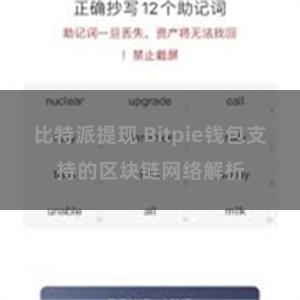 比特派提现 Bitpie钱包支持的区块链网络解析