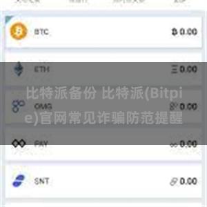 比特派备份 比特派(Bitpie)官网常见诈骗防范提醒