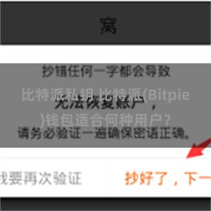 比特派私钥 比特派(Bitpie)钱包适合何种用户？