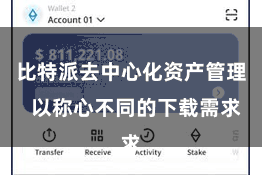 比特派去中心化资产管理 以称心不同的下载需求