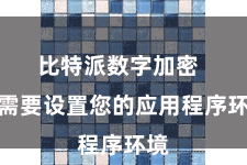 比特派数字加密  您需要设置您的应用程序环境