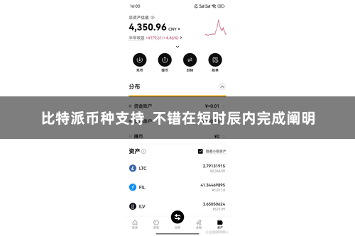比特派币种支持  不错在短时辰内完成阐明